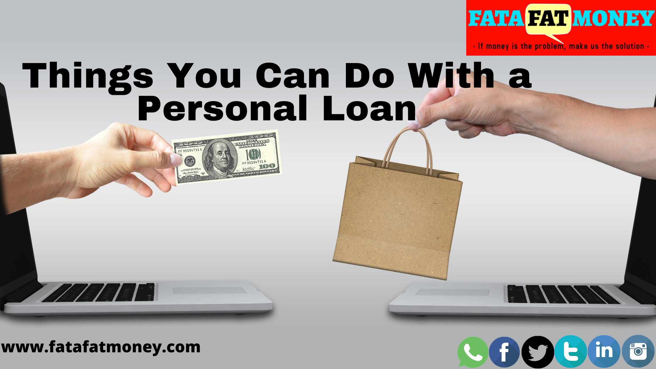 Different Things You Can Do With a Personal Loan blog Featured Image
